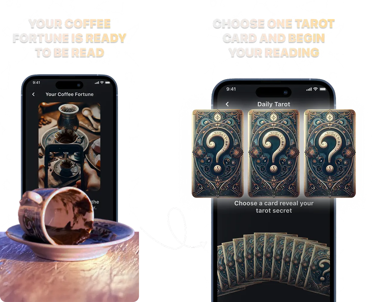Coffee and Tarot Reading Features