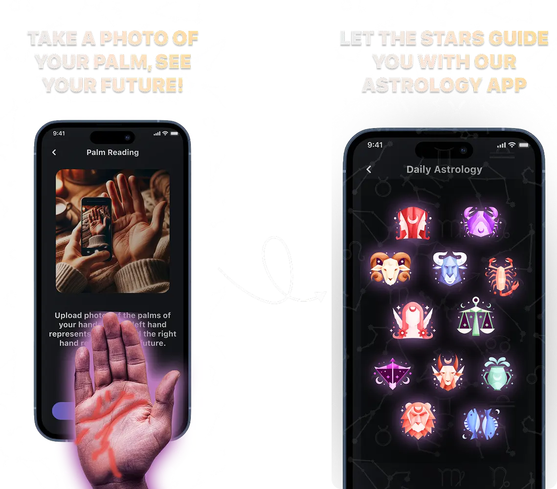 Palm and Zodiac Reading Features